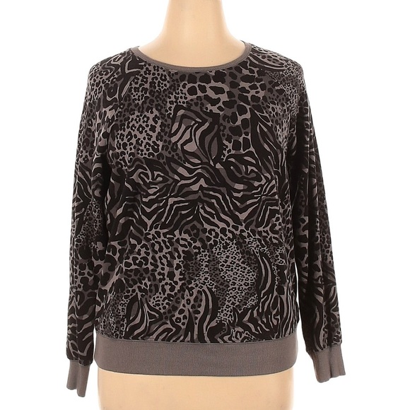 Torrid Animal Print Sweater/Sweatshirt Size 0 - Picture 1 of 2